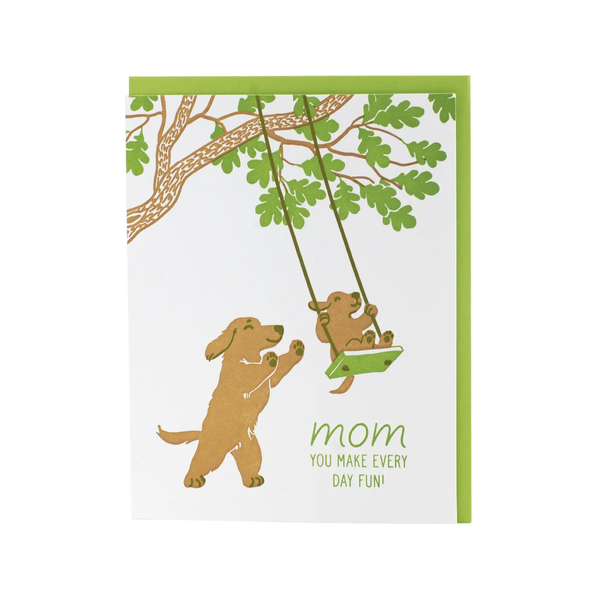 Tree Swing Mother's Day Card Smudge Ink Cards - Holiday - Mother's Day