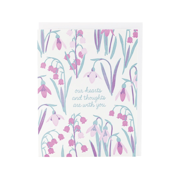 Lily Of The Valley Sympathy Card Smudge Ink Cards - Sympathy