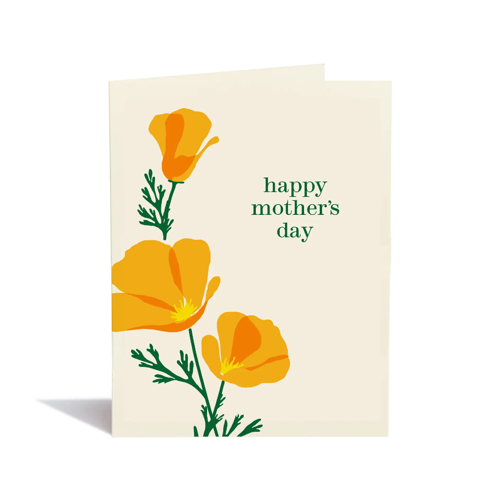 Mom Cali Poppy Mother's Day Card Snow & Graham Cards - Holiday - Mother's Day