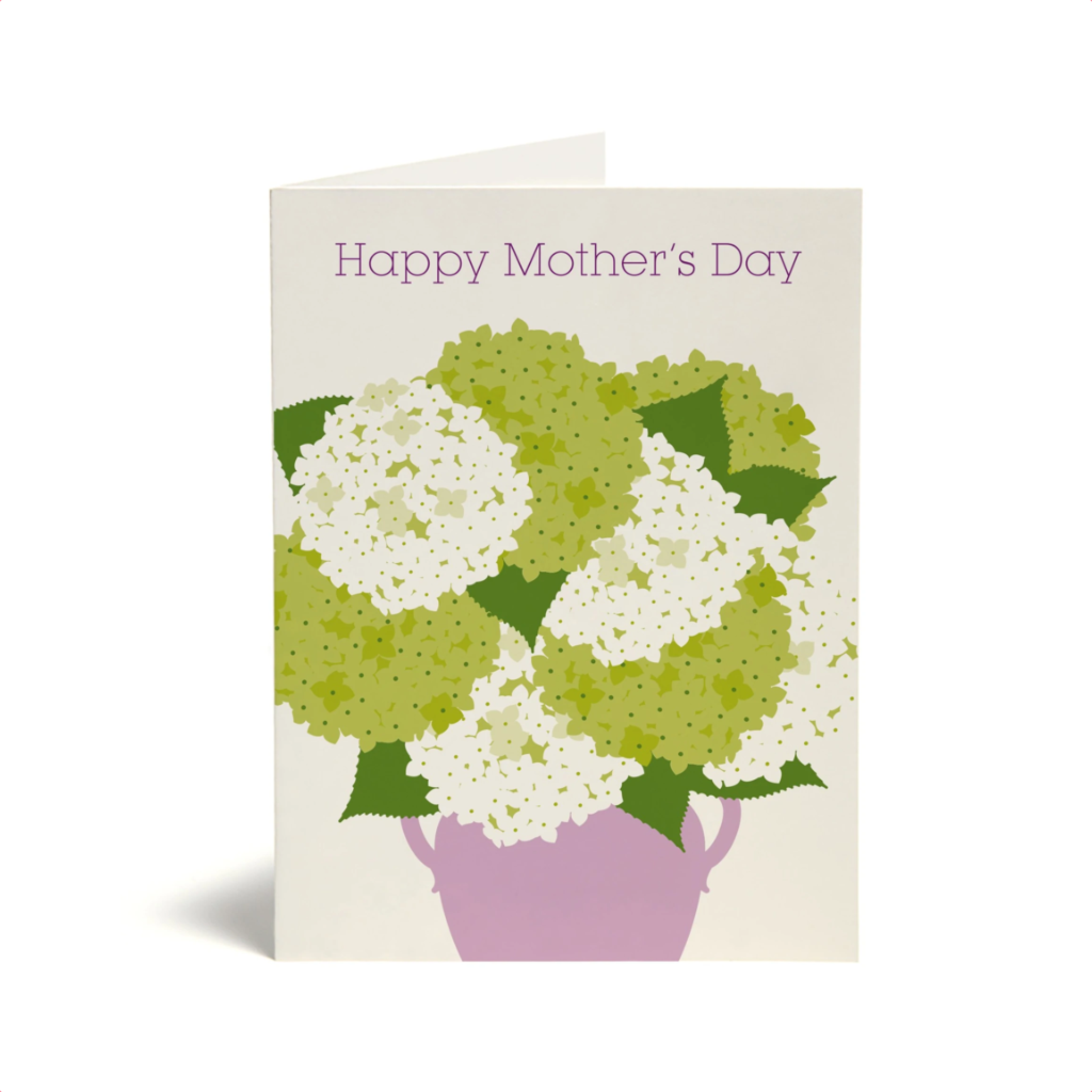 SNG FLATPRESS CARD HYDRANGEA Snow & Graham Cards - Holiday - Mother's Day