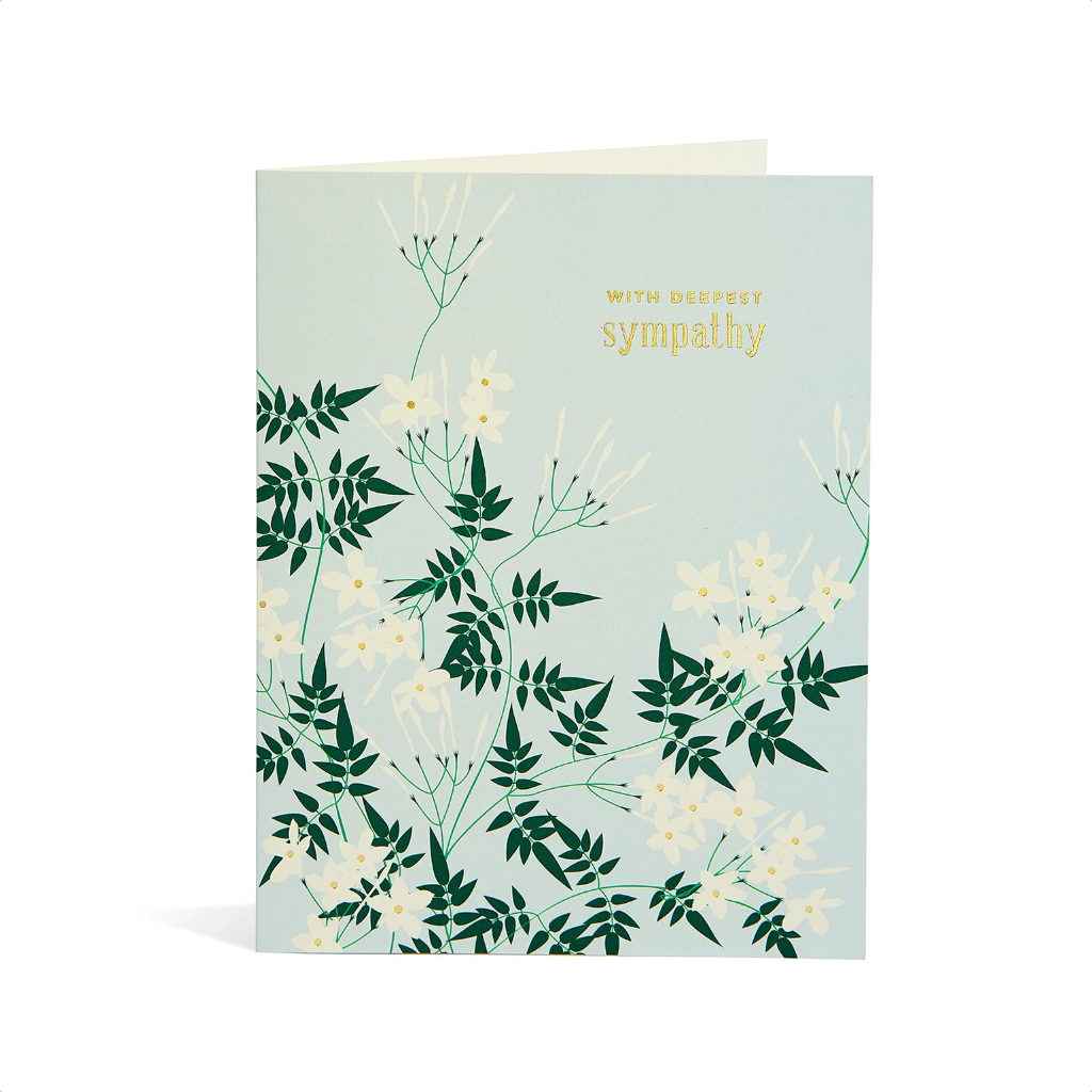 Jasmine With Deepest Sympathy Card Snow & Graham Cards - Sympathy