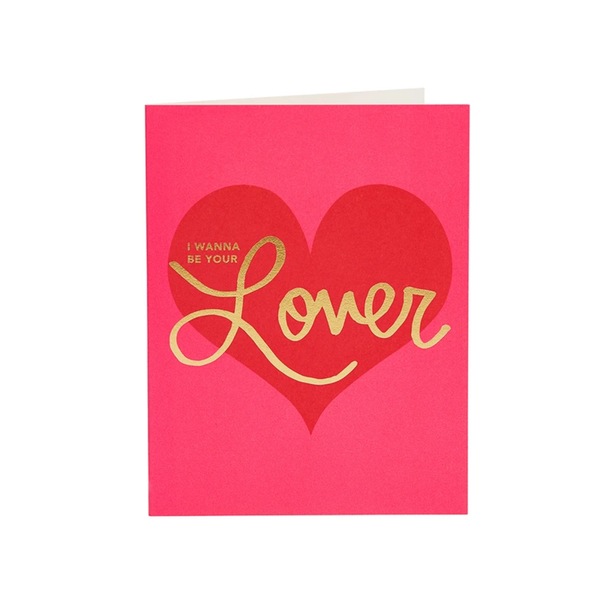 SNG LETTERPRESS CARD VALENTINE LOVER Snow & Graham Cards - Valentine's Day