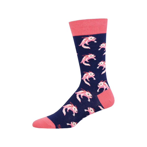 Axolotl Crew Socks - Mens Socksmith Apparel & Accessories - Socks - Adult - Mens