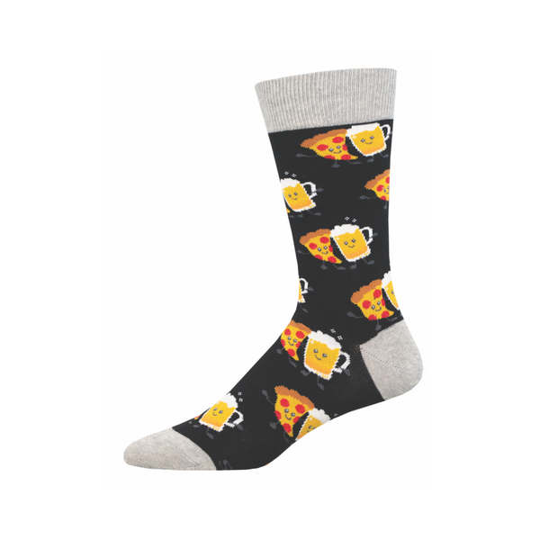 Drinking Buddies Pizza and Beer Crew Socks - Mens Socksmith Apparel & Accessories - Socks - Adult - Mens
