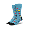 I Heart Tits Crew Socks - Blue Socksmith Apparel & Accessories - Socks - Adult - Mens