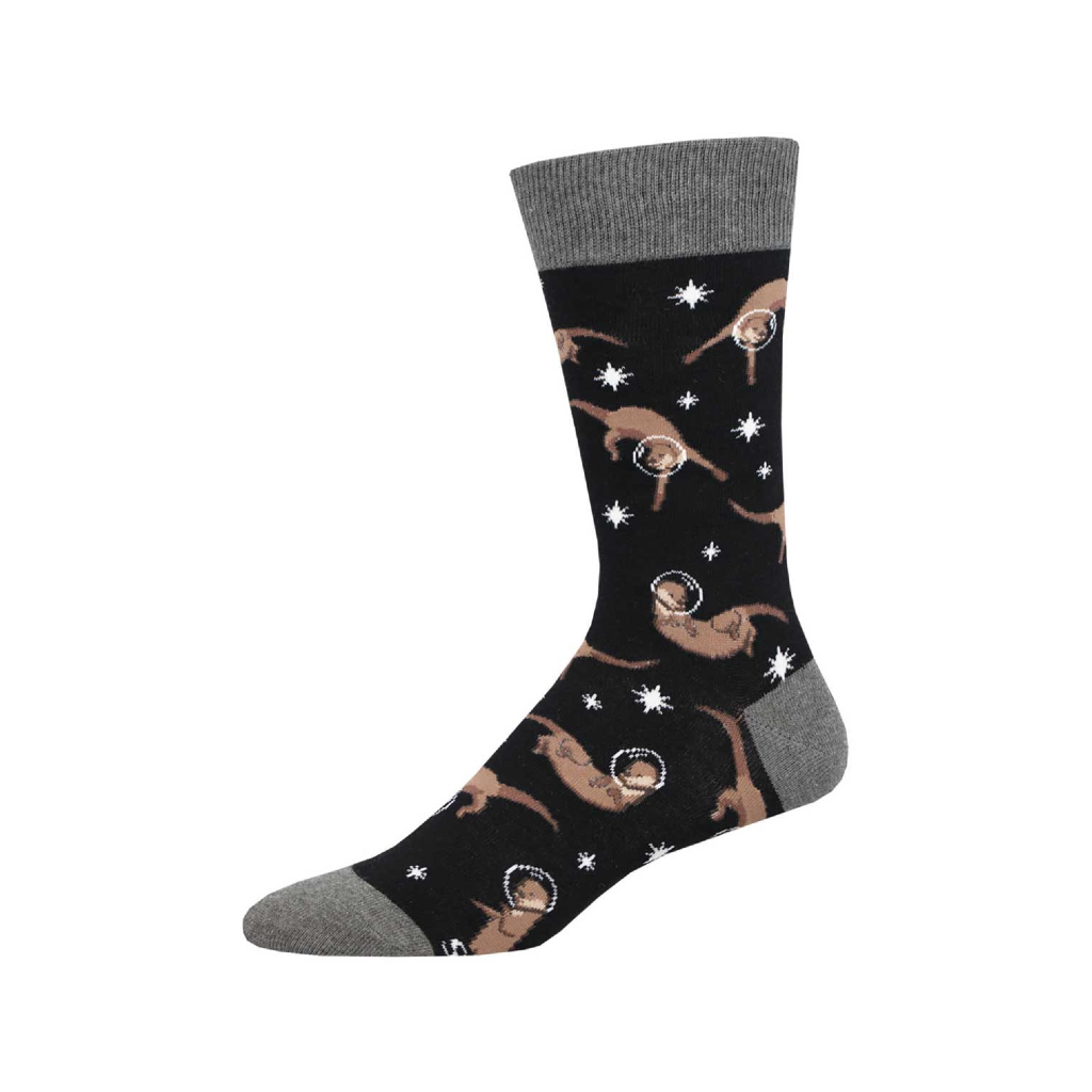 Otter Space Crew Socks Mens from Socksmith Urban General Store