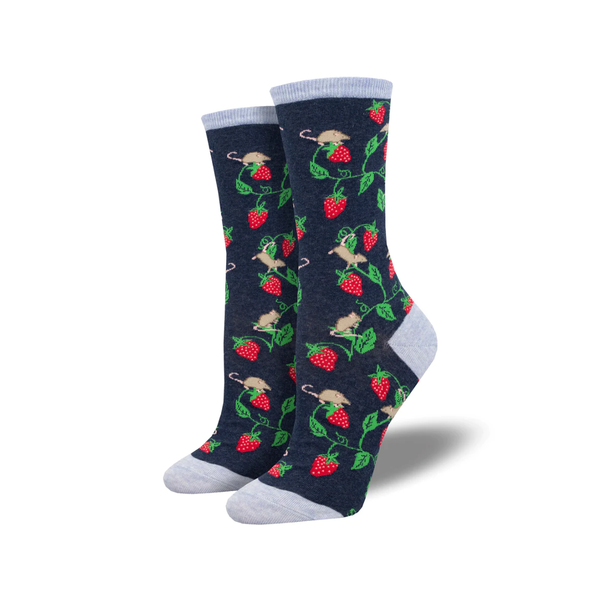 Berry Mice Crew Socks - Womens Socksmith Apparel & Accessories - Socks - Adult - Womens