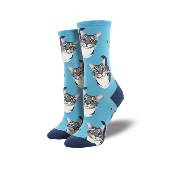 Boop Cat Crew Socks - Womens Socksmith Apparel & Accessories - Socks - Adult - Womens