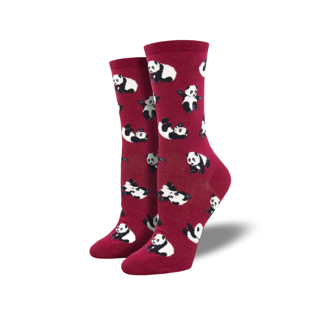 Cuddle Puddle Panda Crew Socks - Womens Socksmith Apparel & Accessories - Socks - Adult - Womens