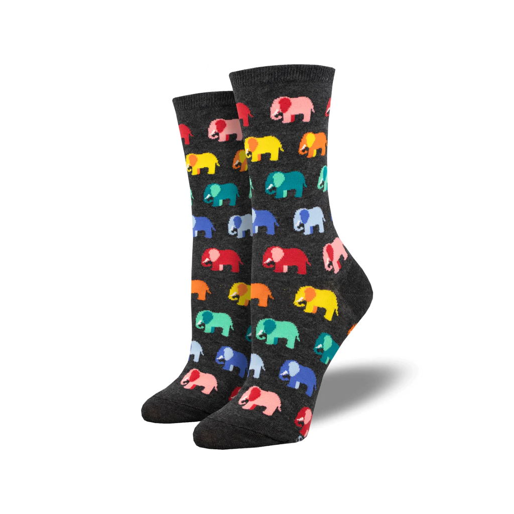 Elephant In The Room Crew Socks - Womens Socksmith Apparel & Accessories - Socks - Adult - Womens