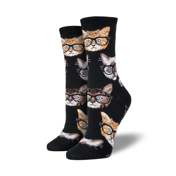 Kittenster Cats Crew Socks - Womens Socksmith Apparel & Accessories - Socks - Adult - Womens