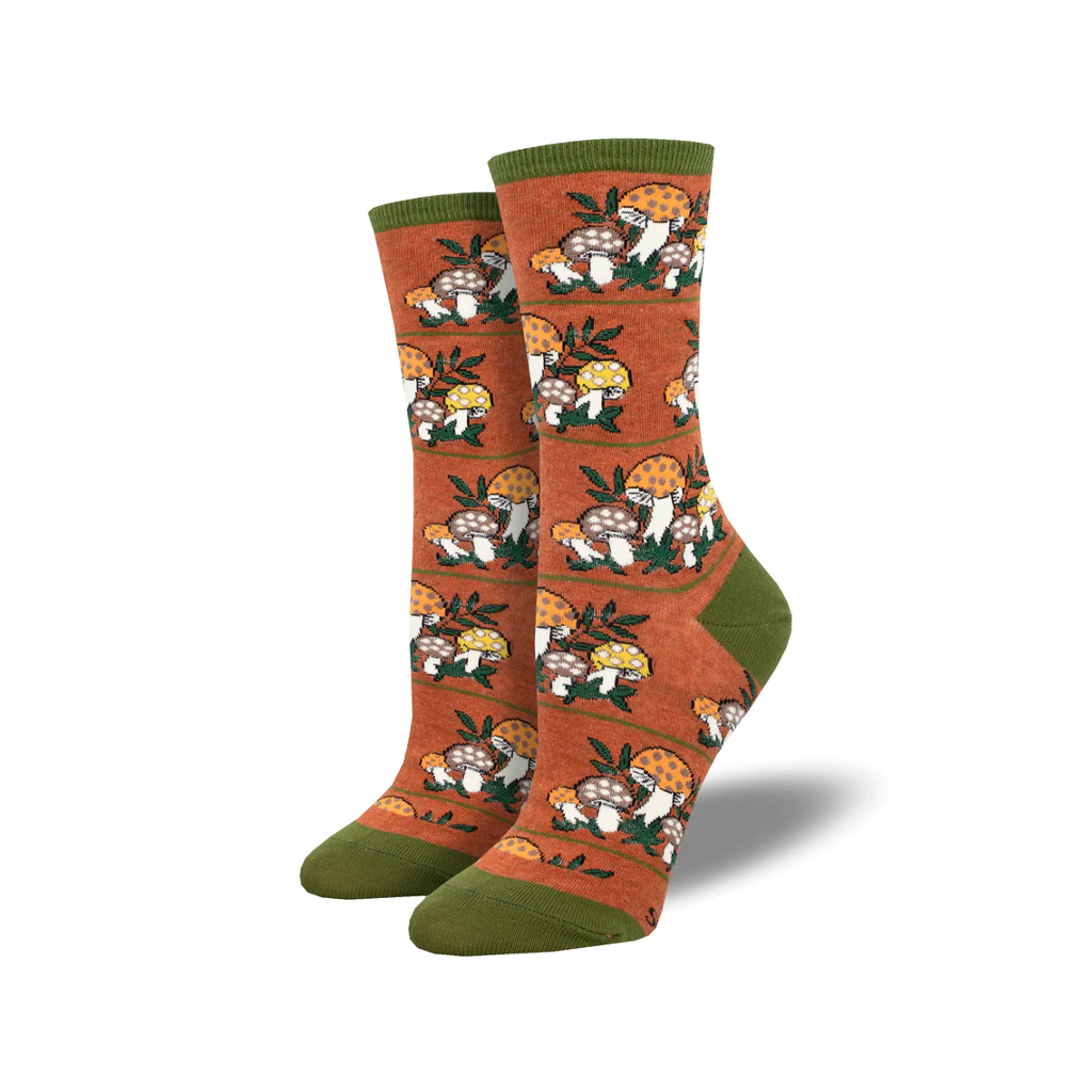 Magic Mountain Crew Socks - Rust Heather Socksmith Apparel & Accessories - Socks - Adult - Womens