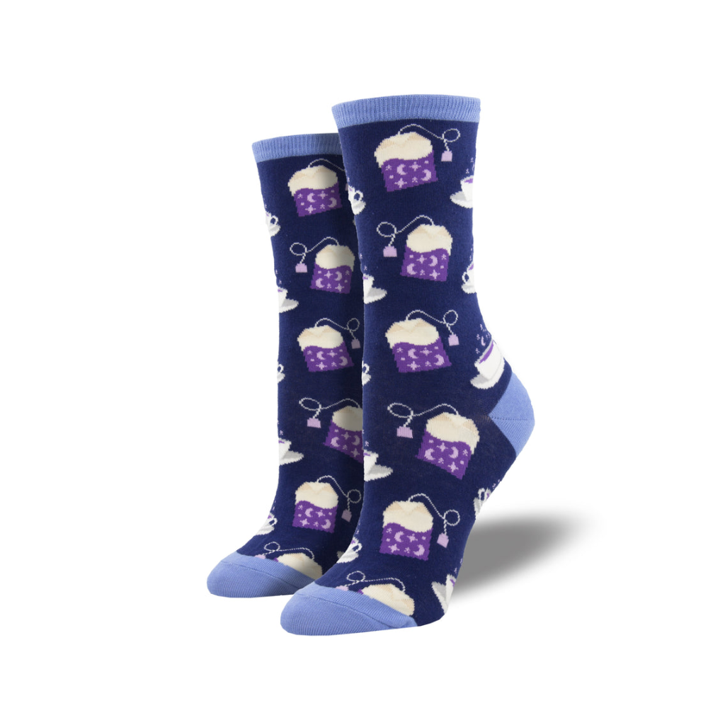 Night Tea Night Crew Socks - Womens Socksmith Apparel & Accessories - Socks - Adult - Womens
