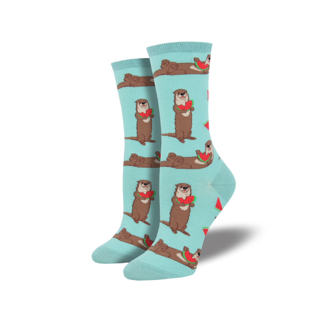 Ottermelon Otter Crew Socks - Womens Socksmith Apparel & Accessories - Socks - Adult - Womens