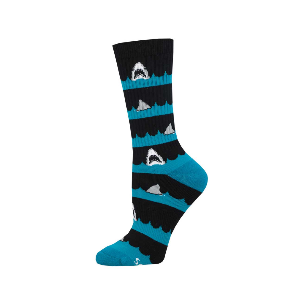 Shark Bait Athletic Crew Socks - Womens - Black Socksmith Apparel & Accessories - Socks - Adult - Womens