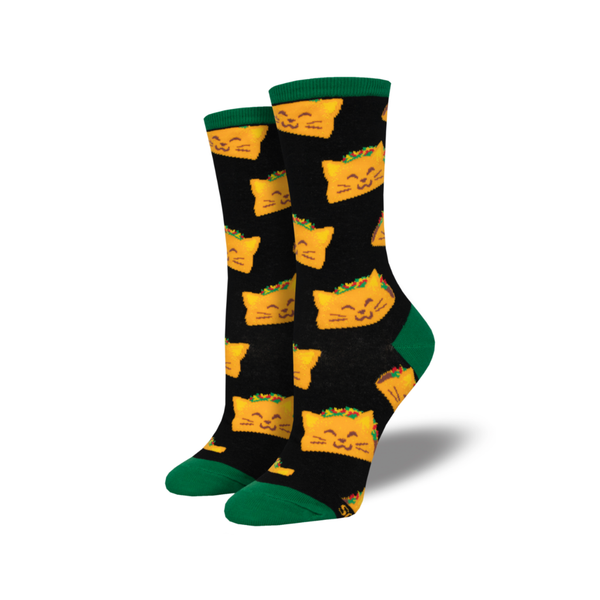Taco Cat Crew Socks - Womens Socksmith Apparel & Accessories - Socks - Adult - Womens