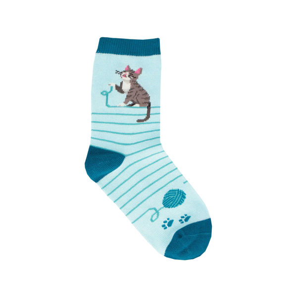 4-7 YRS Too Cool For Spool Crew Socks - Kids - Blue Socksmith Apparel & Accessories - Socks - Baby & Kids - Kids