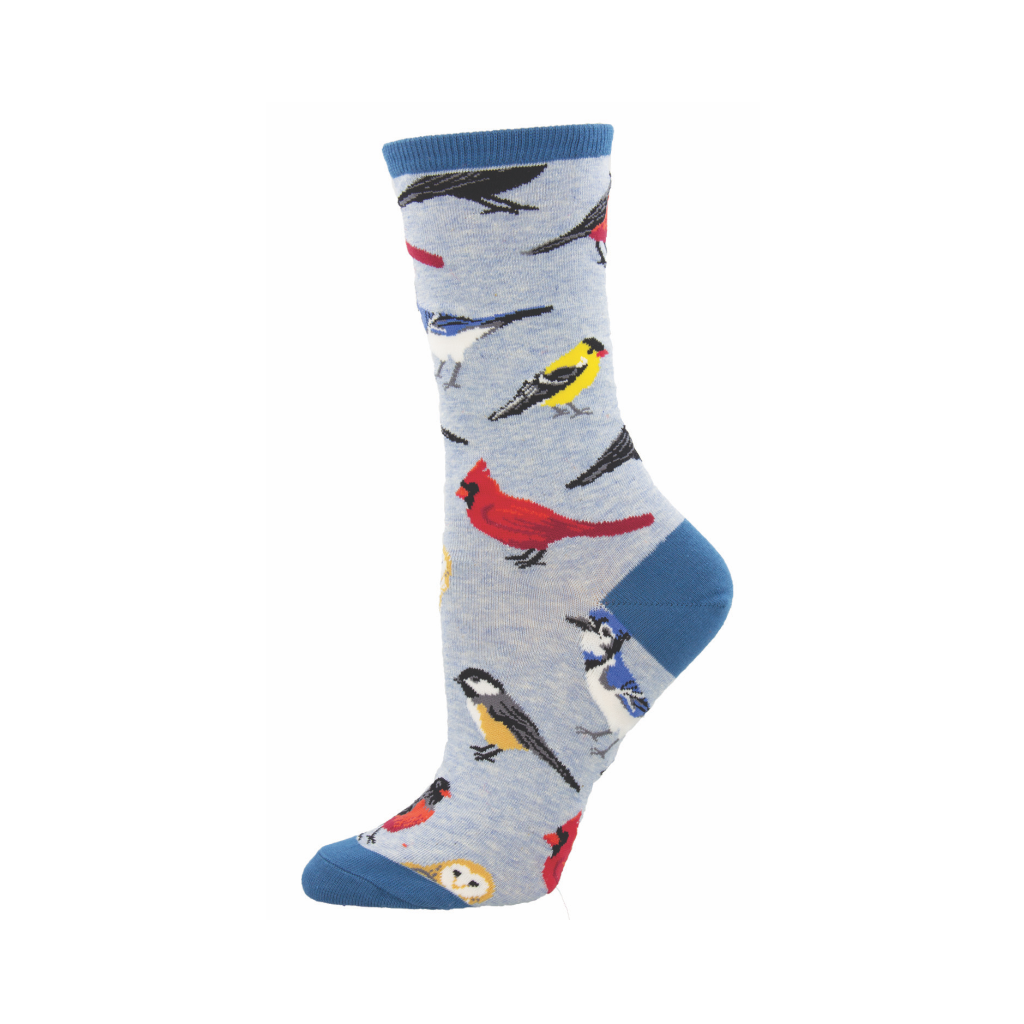 Bird Is The Word Crew Socks - Womens Socksmith Apparel & Accessories - Socks - Womens
