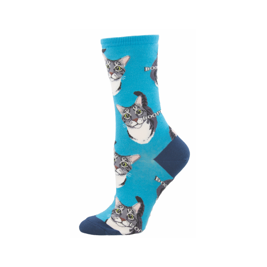 Boop Cat Crew Socks - Womens Socksmith Apparel & Accessories - Socks - Womens