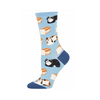 Cat Loaf Crew Socks - Womens Socksmith Apparel & Accessories - Socks - Womens