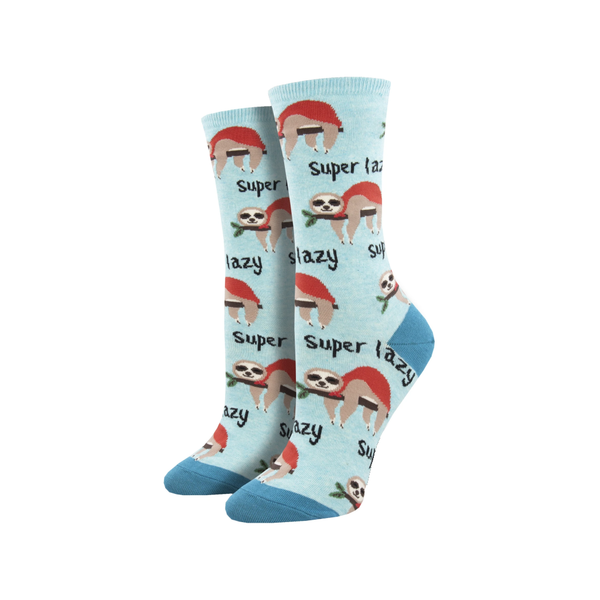 Super Lazy Socks - Blue Heather - Womens Socksmith Apparel & Accessories - Socks - Womens