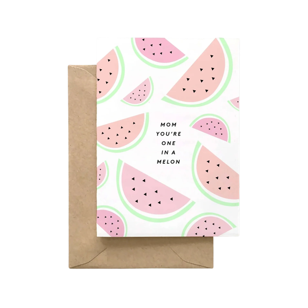 Mom You're One In A Melon Blank Card Spaghetti & Meatballs Cards - Any Occasion