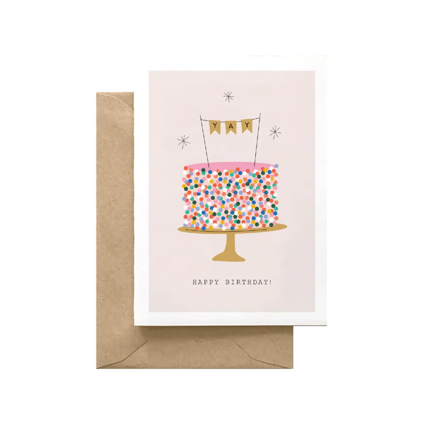 Sprinkle Cake Birthday Card Spaghetti & Meatballs Cards - Birthday