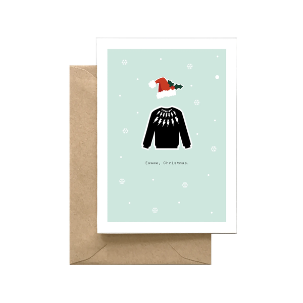 Ewwww, Christmas David Rose Schitt's Creek Holiday Card Spaghetti & Meatballs Cards - Holiday