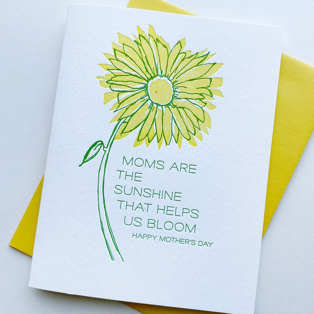 SPP CARD MOTHER'S DAY SUNFLOWER STEEL PETAL PRESS Cards - Holiday - Mother's Day