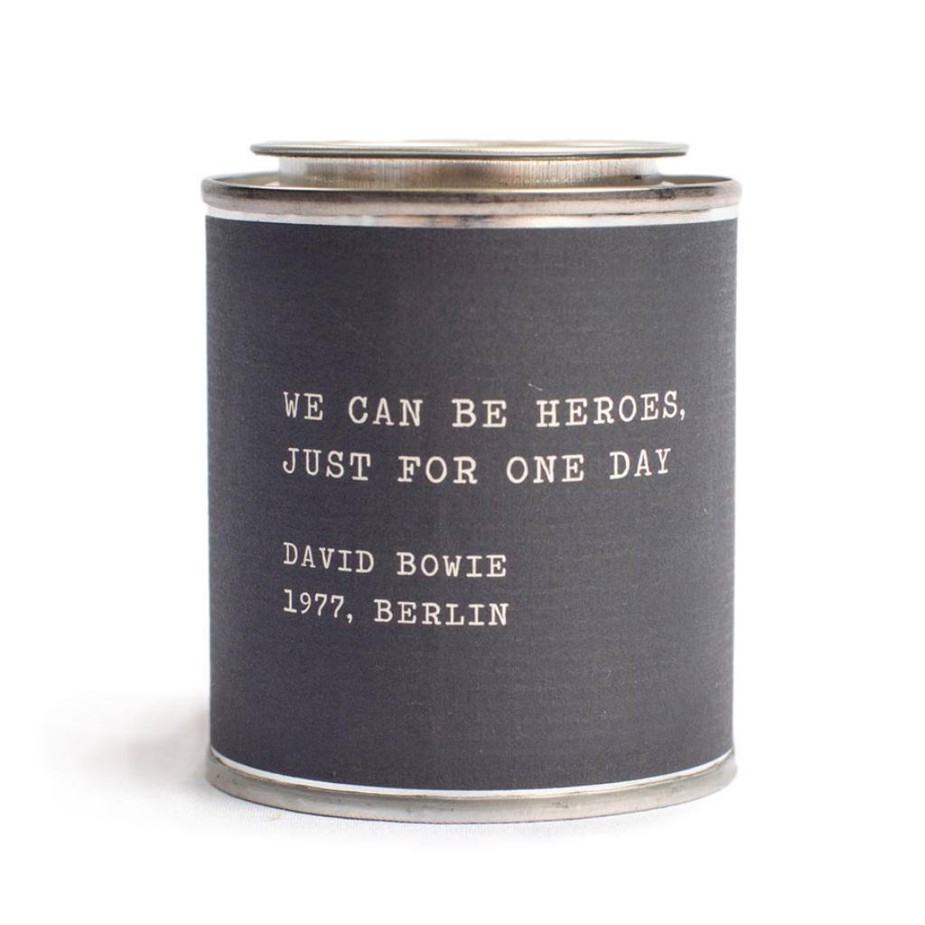 DAVID BOWIE Legends Song Quotes Candle Collection Sugarboo Designs Home - Candles