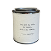 EE CUMMINGS Shine Quote Travel Candle Sugarboo Designs Home - Candles - Specialty