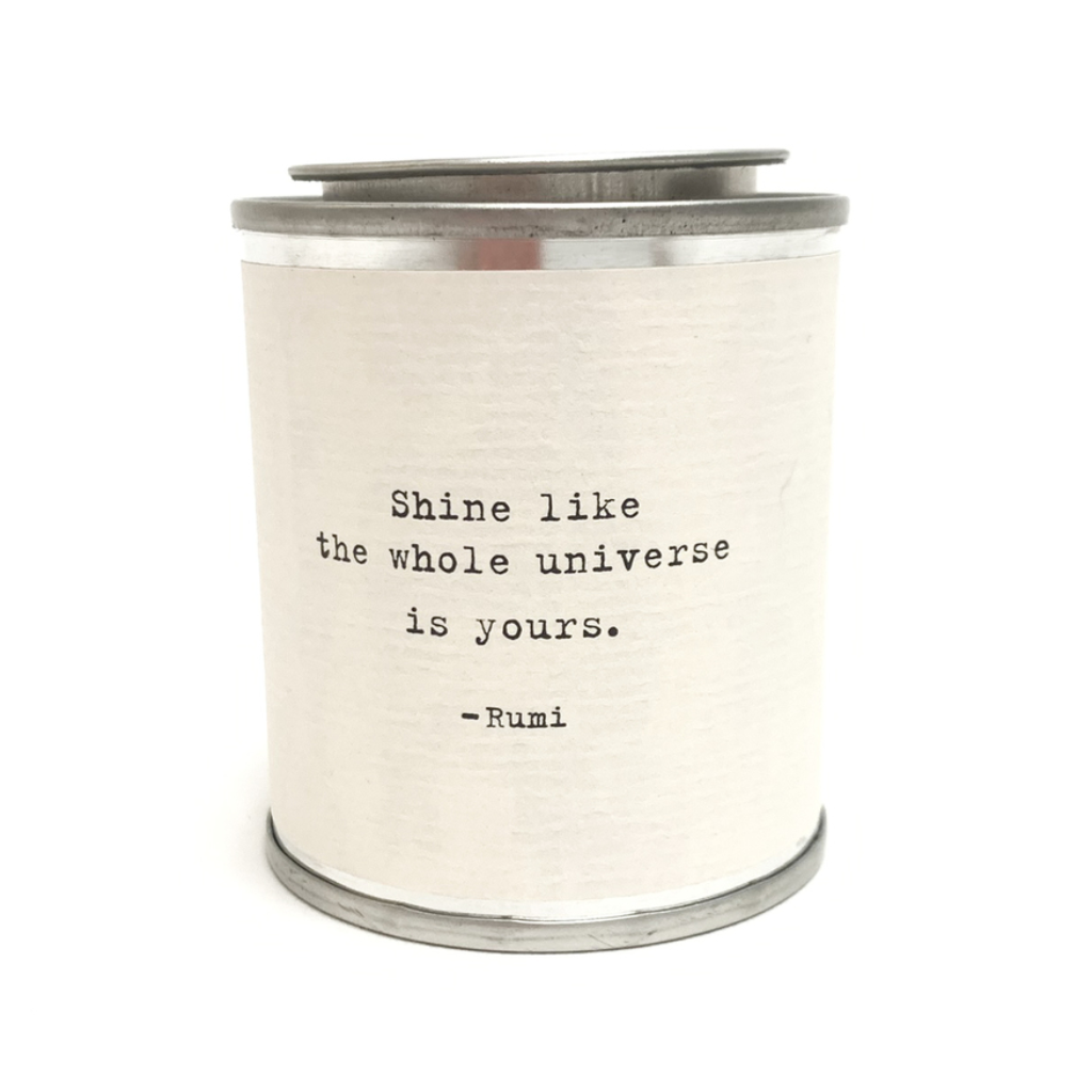 RUMI Shine Quote Travel Candle Sugarboo Designs Home - Candles - Specialty