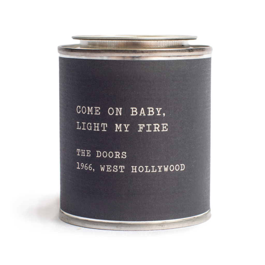 THE DOORS Legends Song Quotes Candle Collection Sugarboo Designs Home - Candles