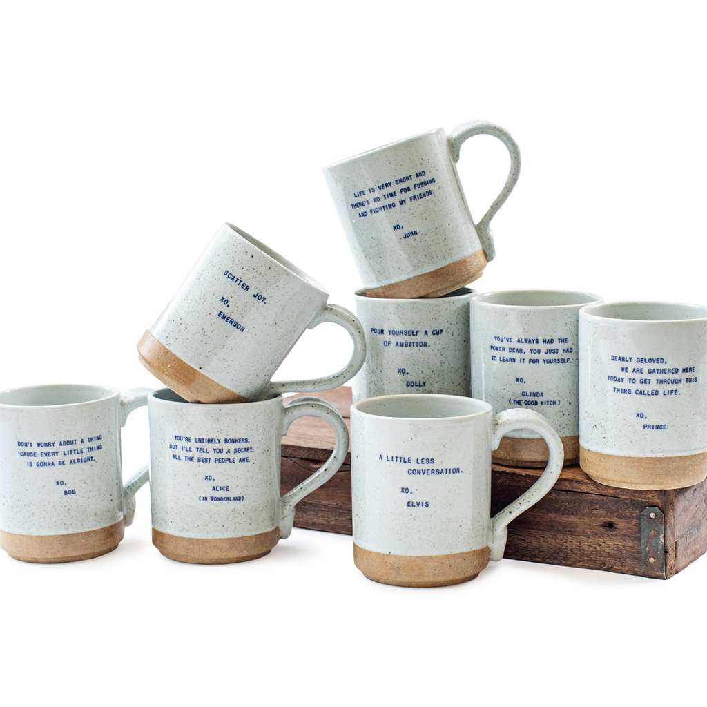 Sugarboo XO Famous Quotes Mugs-1st Edition Sugarboo Designs Home - Mugs & Glasses