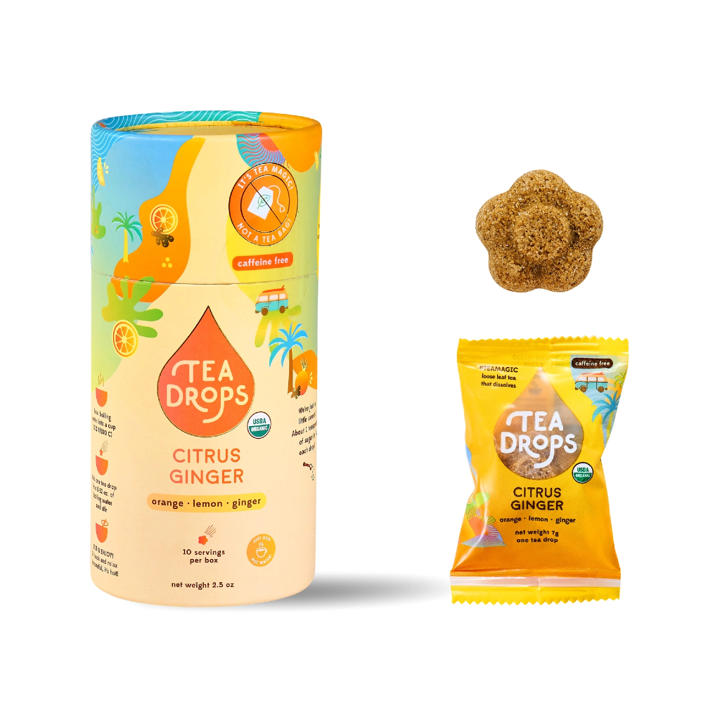 Tea Drops Recyclable Cylinder Citrus Ginger from Tea Drops Urban