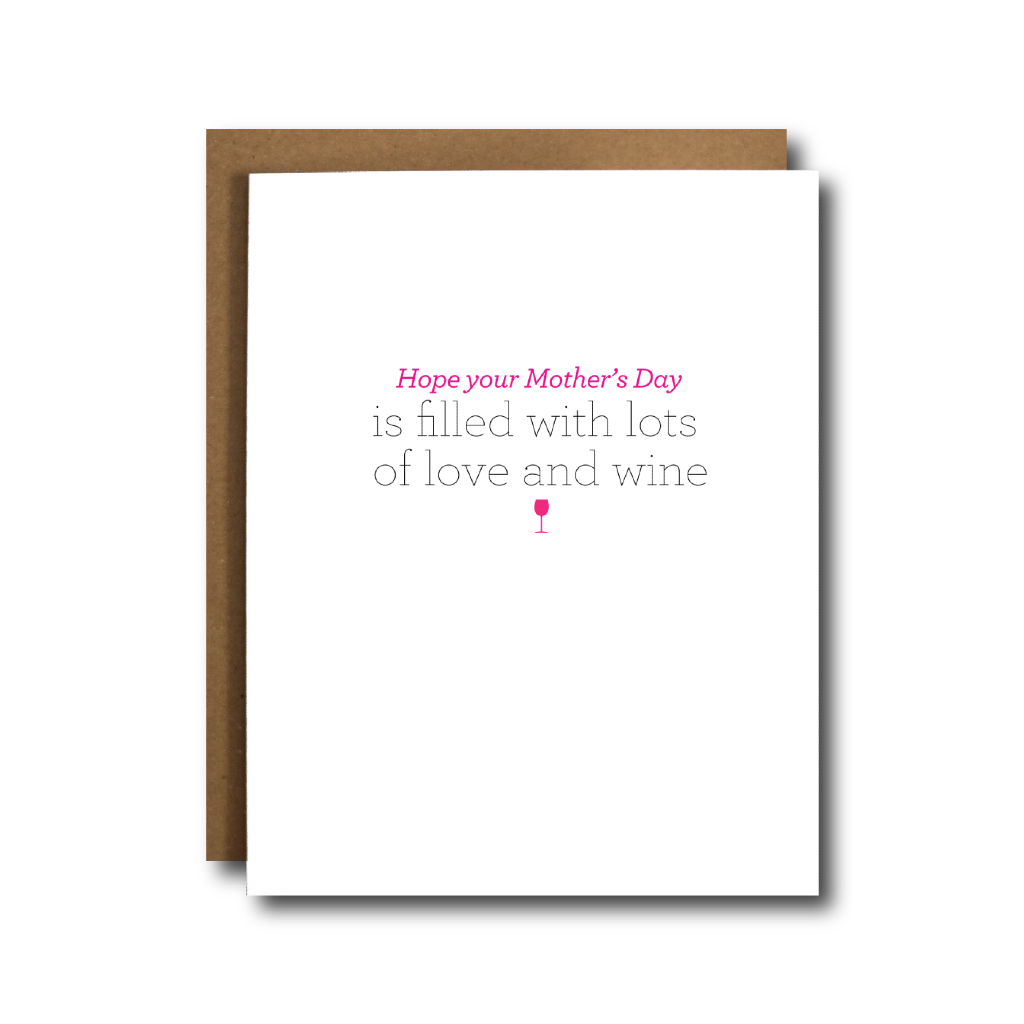 TCB CARD MOTHER'S DAY WINE FILLED The Card Bureau Cards - Holiday - Mother's Day