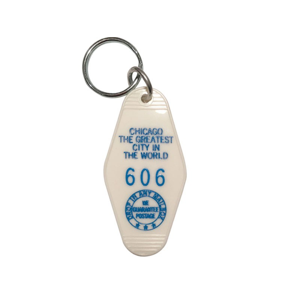 Chicago The Greatest City In The World Retro Style Motel Key Tag The Found Apparel & Accessories - Keychains