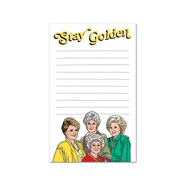 FOU NOTEPAD STAY GOLDEN The Found Books - Blank Notebooks & Journals - Notepads