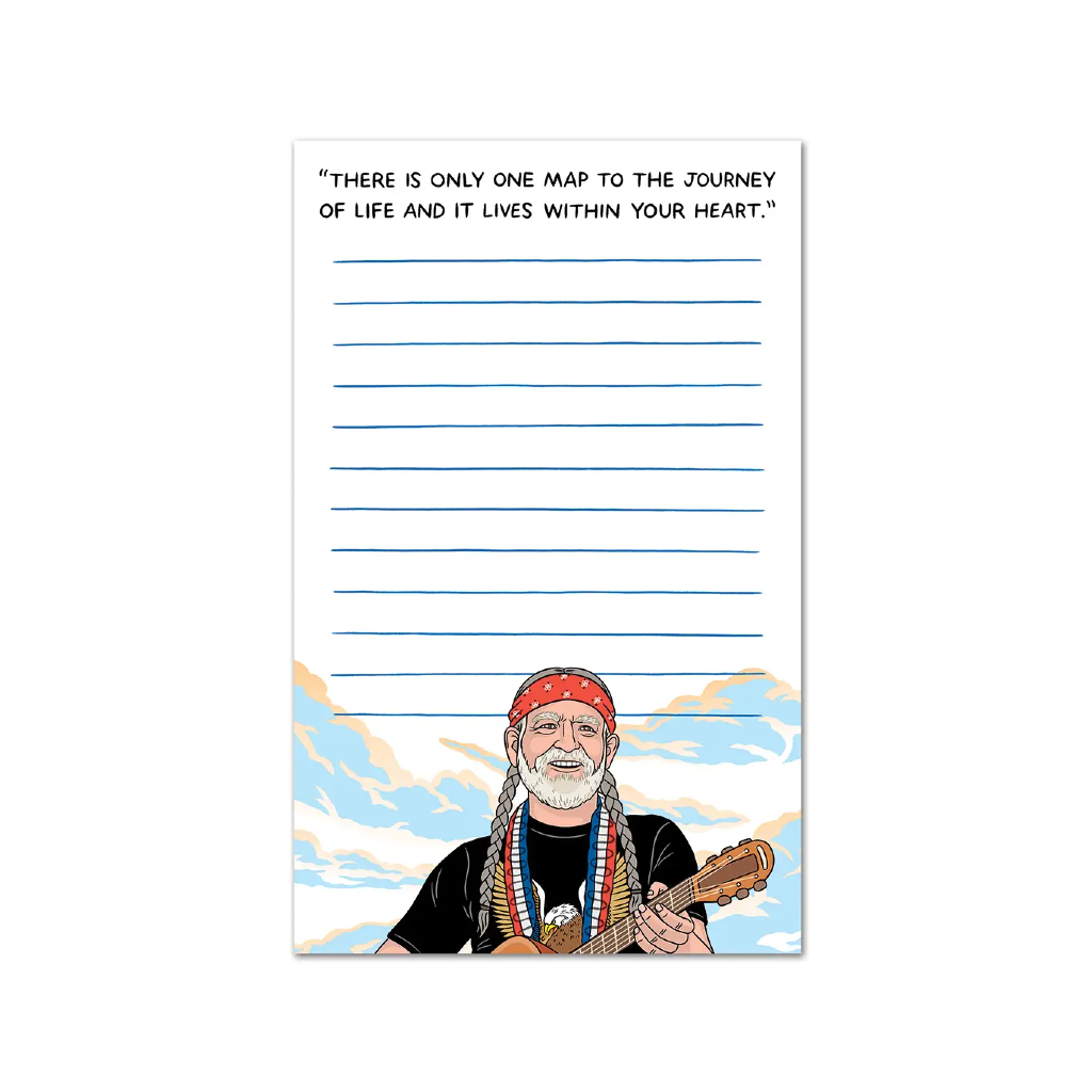 Willie Nelson Notepad The Found Books - Blank Notebooks & Journals - Notepads