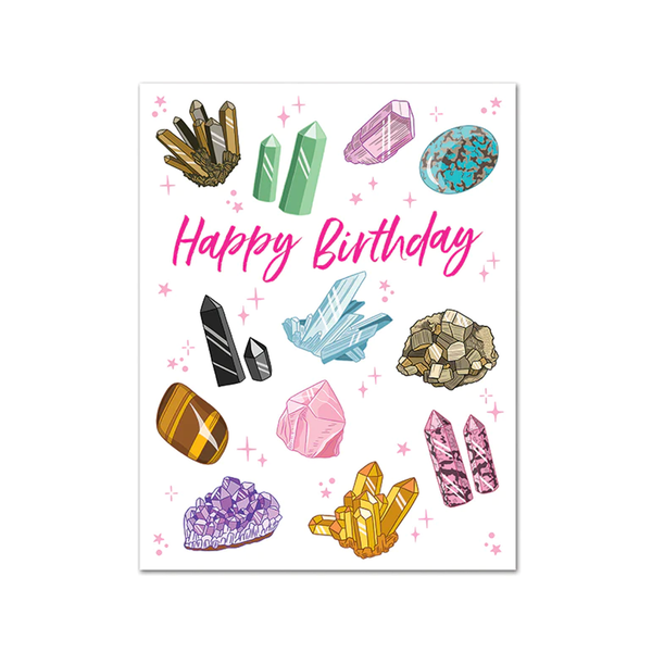 Crystals Birthday Card The Found Cards - Birthday