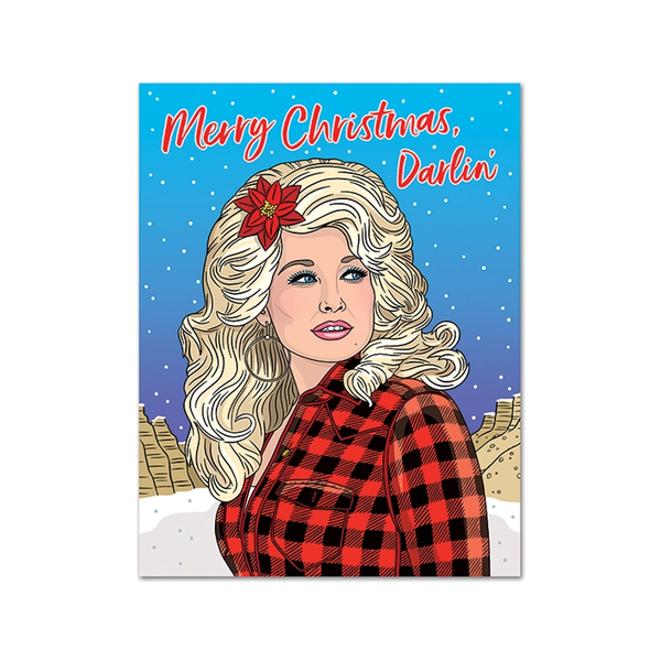 Dolly Merry Christmas Darlin' Christmas Card - Boxed Set Of 8 The Found Cards - Boxed Cards - Holiday
