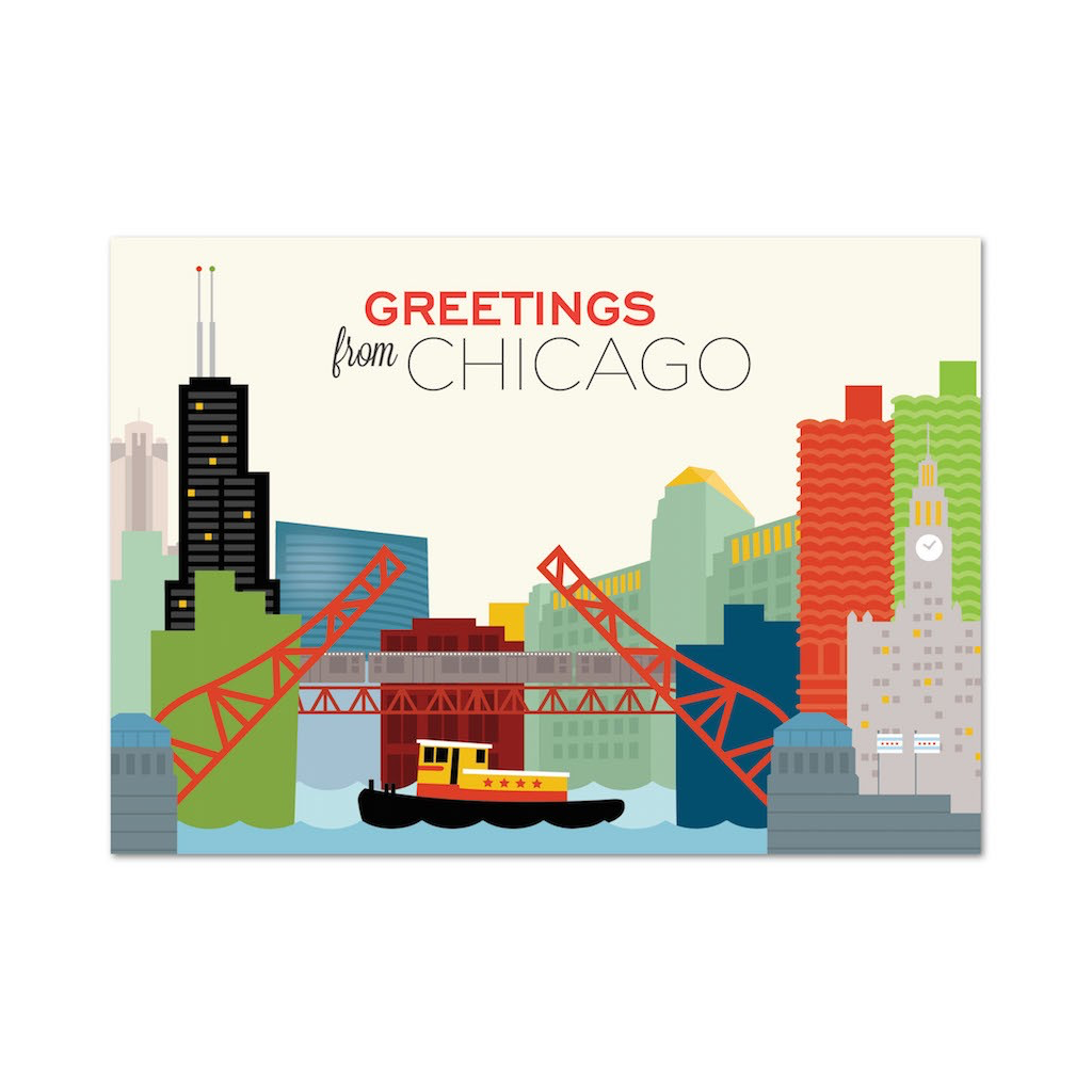 CHICAGO GREETINGS Chicago Postcards from The Found The Found Cards - Postcard