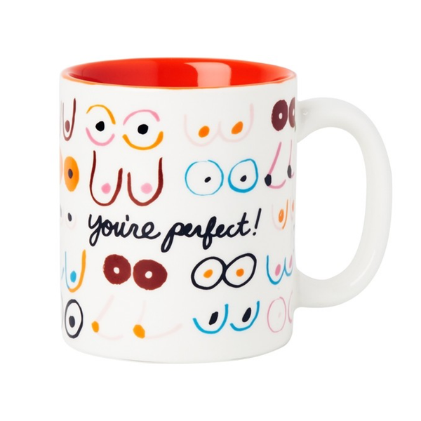 You're Perfect x 2 Boobies Activist Coffee Mug – a breast boutique