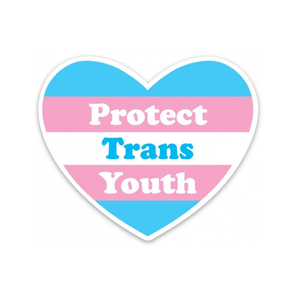 Protect Trans Youth Die Cut Sticker The Found Impulse - Stickers