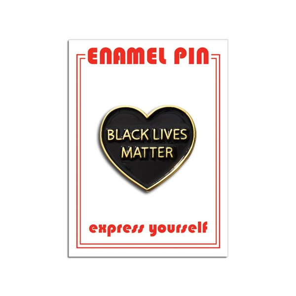 Black Lives Matter Enamel Pin The Found Jewelry - Pins