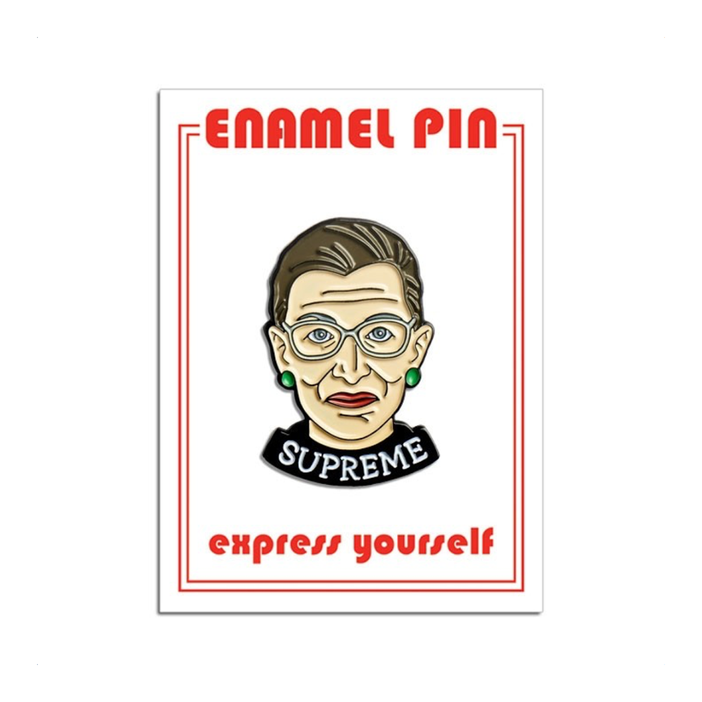 Ruth Bader Ginsburg Supreme Enamel Pin