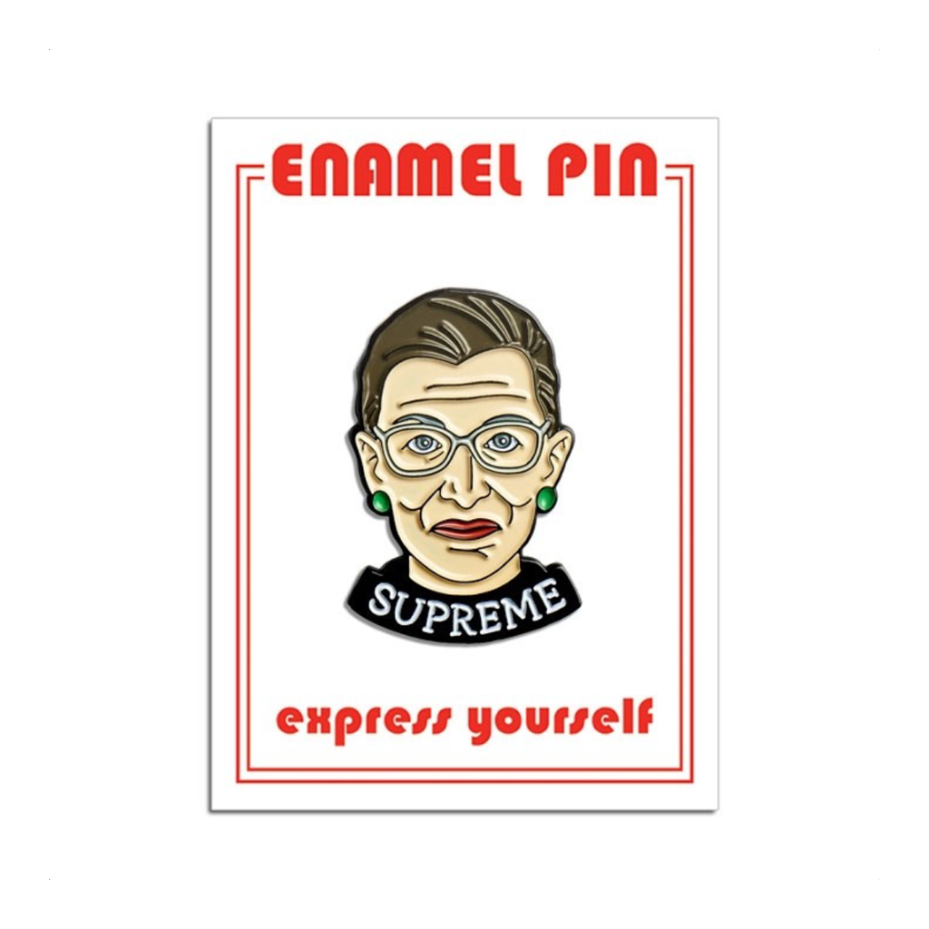 Ruth Bader Ginsburg Supreme Enamel Pin The Found Jewelry - Pins