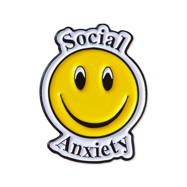 Social Anxiety Enamel Pin The Found Jewelry - Pins
