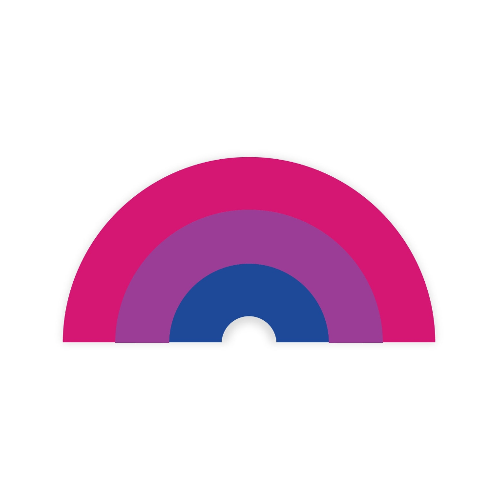Bisexual Pride Rainbow Sticker The Little Gay Shop Impulse - Decorative Stickers