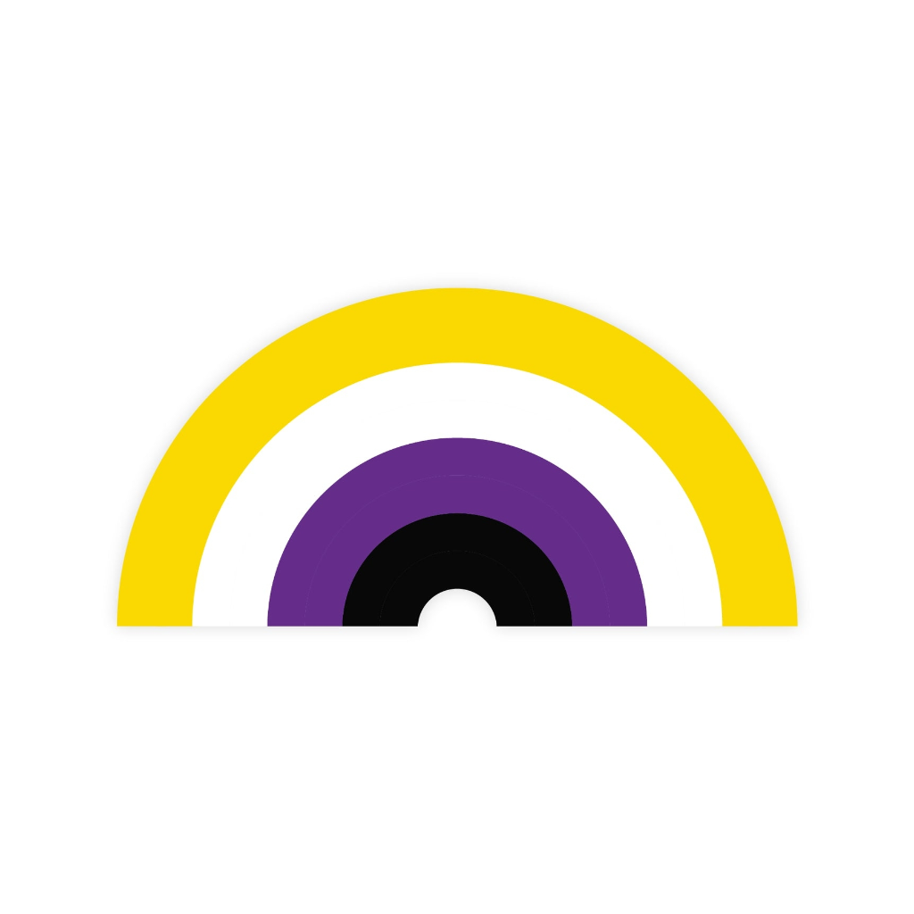 Nonbinary Pride Rainbow Sticker The Little Gay Shop Impulse - Decorative Stickers